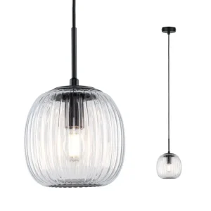 LED závěsné svítidlo Ruya E14 max. 20W sklo/černá mat - PAULMANN Finální Výprodej