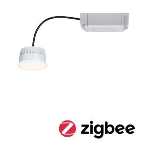 LED Modul vestavné svítidlo Smart Home Zigbee teplá bílá Coin kruhové 50mm Coin 6W 230V 2700K satén - PAULMANN Nová Kolekce