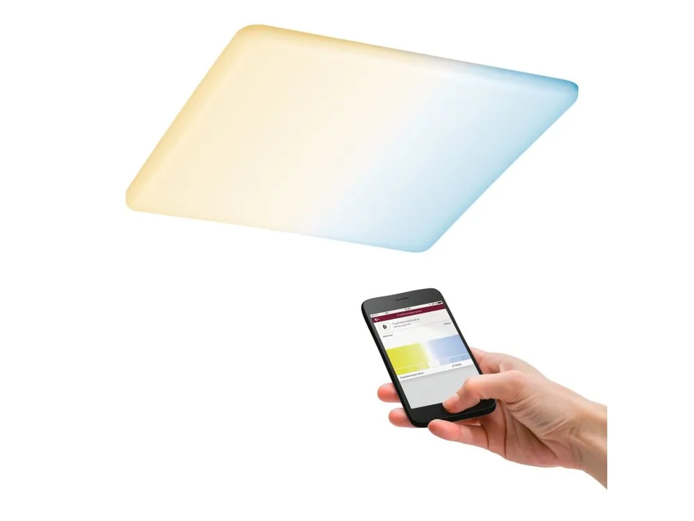 Smart Home Zigbee LED vestavné svítidlo Veluna VariFit měnitelná bílá 215mm x 215mm IP44 17W - PAULMANN Akční Nabídka