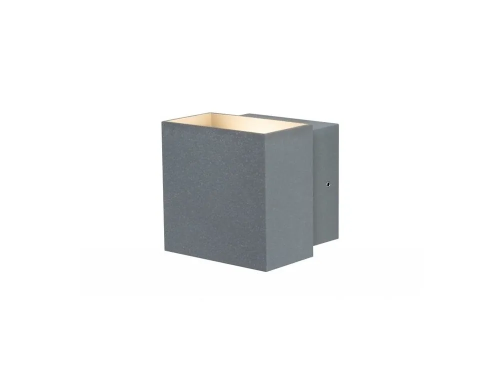 Nástěnné svítidlo LED Cybo hranaté 2x3W šedé 100x100mm - PAULMANN Vysoce Kvalitní