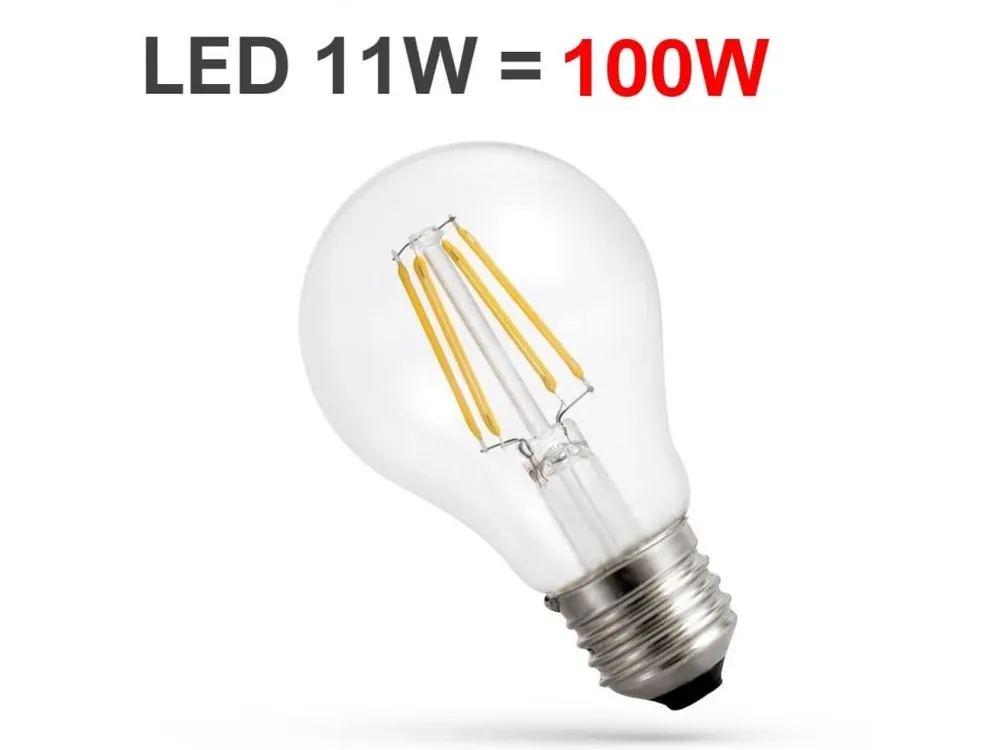 LED žárovka Filament 11W teplá barva Finální Výprodej