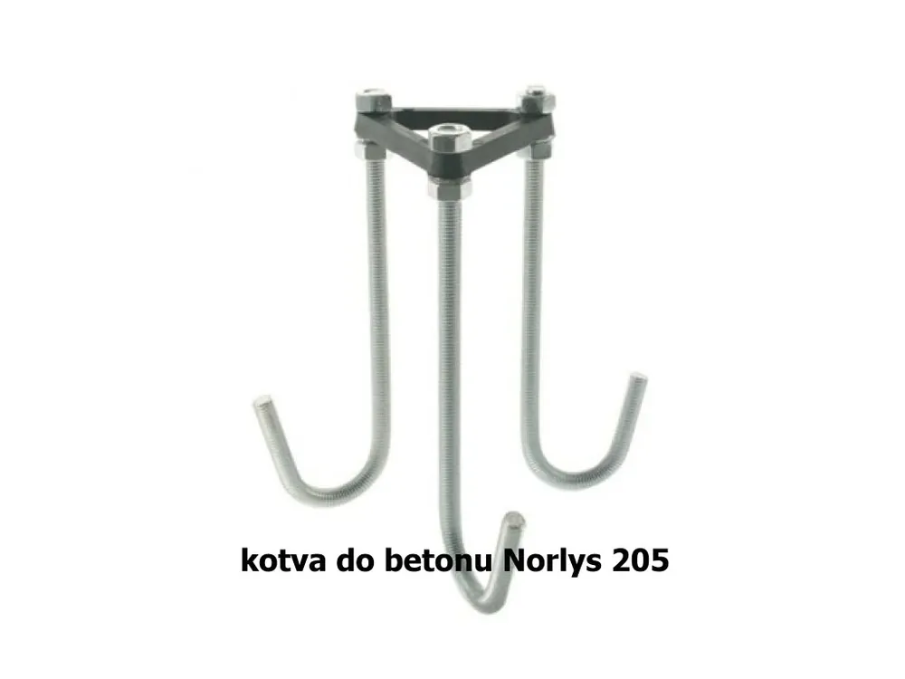 Bezpečná Platba Ukotvení do betonu Norlys 205