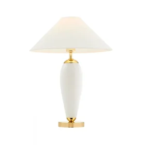 Originální Bílá stolní lampa ze skla REA 40608101