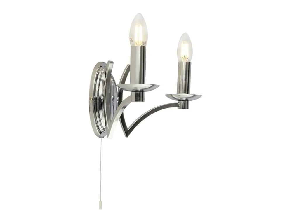 Designově nástěnné svítidlo Searchlight Ascot 41312-2CC Časově Omezené