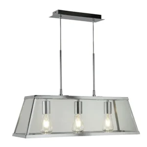 Akční Cena Industriální závěsné svítidlo Searchlight VOYAGER 4613-3CC